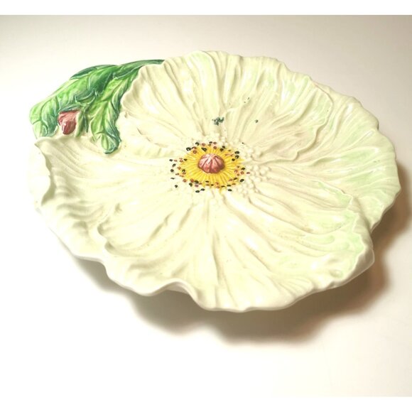 Dish Carlton ware yellow poppy/buttercup flower hand painted vintage - Picture 6 of 11